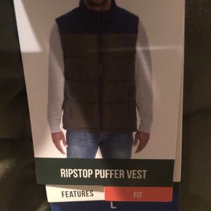 Orvis  men's  ripstop puffer vest size L